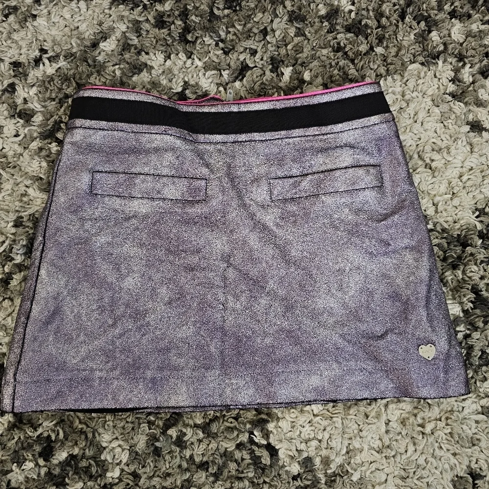 Girls Metallic Purple Juicy Couture Skirt Size 7